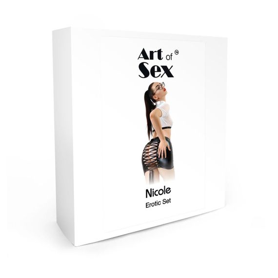 Еротичний костюм секретарки Art of Sex - Nicole, розмір L-2XL, спідниця, топ, окуляри sexstyle | Зображення 2