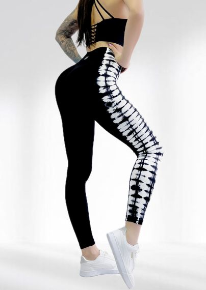 Лосіни з пуш ап ефектом для фітнесу з високою талією LILAFIT Чорний М (LFL000045) | Зображення 1