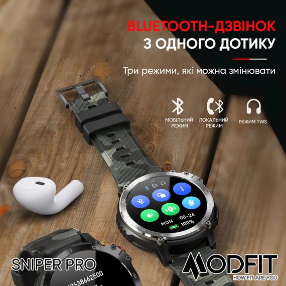 Modfit Sniper Pro Black-Silver 41 мм. | Зображення 8