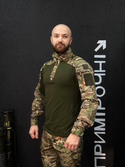 Тактичний Військовий Убакс Олива /Мультикам 4.5.0 Покращений Under Body Armor Combat Shirt | Зображення 6