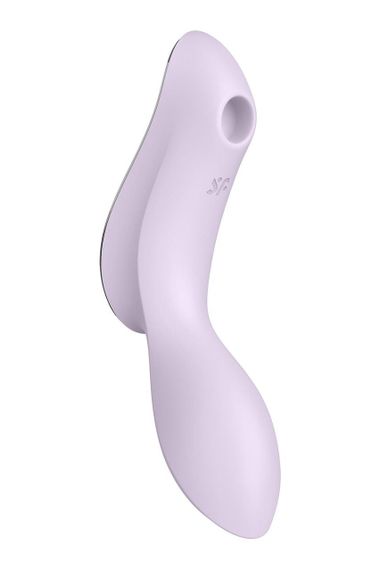 Двойной вибратор с вакуумной стимуляцией Satisfyer Curvy Trinity 2 сиреневый sexstyle