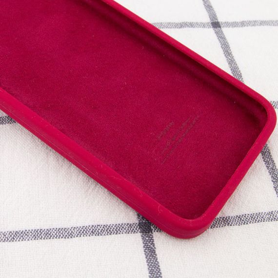 Чехол Silicone Case Square Full Camera Protective (AA) для Apple iPhone 11 Pro Max (6.5") Красный / Rose Red | Зображення 2