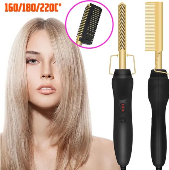 Расческа Grand XL-210 для выпрямления волос 2 в 1, электрическая щетка | Зображення 3