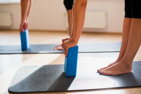Блок для йоги 2 шт. (пара) Паверплей 4006 Yoga Brick EVA Сині | Зображення 9