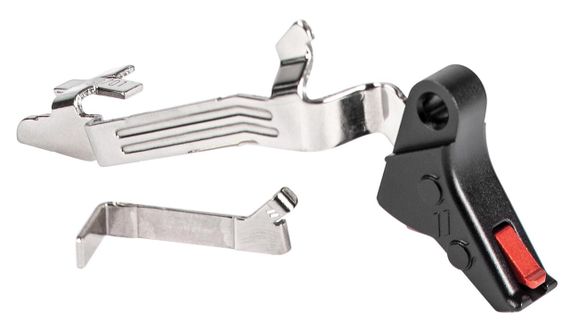 Спусковий гачок з тягою ZEV PRO Flat Face Upgrade Bar Kit. Glock Gen5. Чорний/червоний