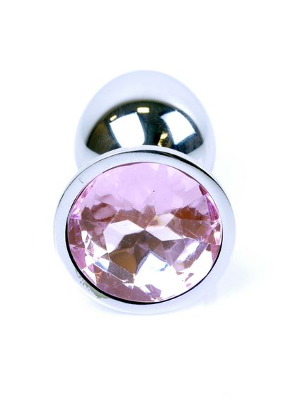 Анальна пробка - Jewellery Silver Plug Light Pink | Зображення 3