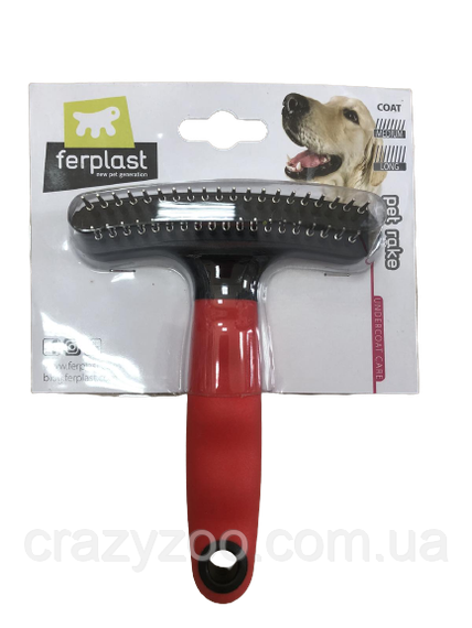 Гребень-грабли для собак Ferplast GRO 5850 с вращающимися двурядными зубьями 11x15.5 см 85850899 | Зображення 1