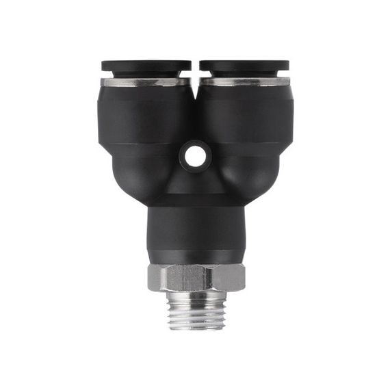 Цангове з'єднання Y-подібне для поліуретанових та ін. шлангів 12*12 мм, 1/4" зовн. різьба INTERTOOL PT-2379 | Зображення 2