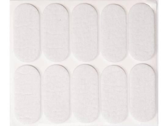 Протектор самоклеючий повстяний VOREL, 20х45мм, набир 10шт. [60/720] VR-74846