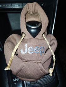 Чохол кофта Худі аксесуар на КПП  Car Hoodie JEEP Джип коричневий подарунок автомобілісту 10070