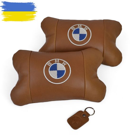Автоподушка подарок BMW, Подушка на подголовник в авто, Подарок подушка дорожная, Дорожные подушки JZ-96 | Зображення 7