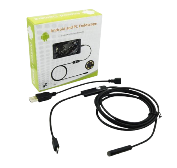 Камера ендоскоп гнучка Endoscope довжина 2м ширина камери 7мм під android чорна (K-5570_390) | Зображення 2