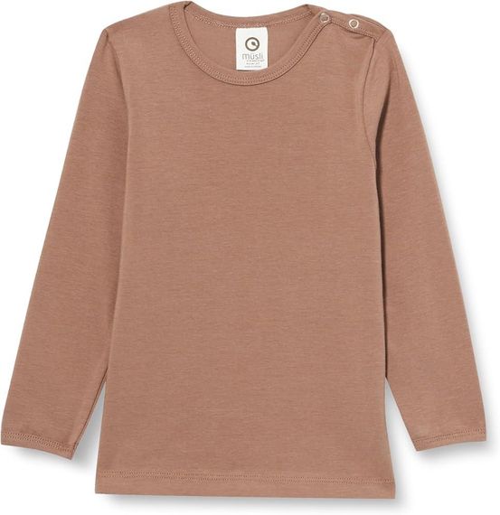 Дитячий лонгслів для хлопчика Green Cotton 80 см Кавовий (25111252)