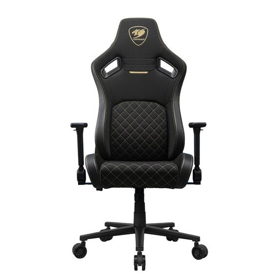 Крісло ігрове Defenso Gold F, чорний з золотим | Зображення 1