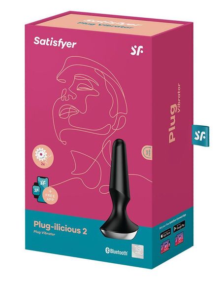 Анальна смарт-вібропробка Satisfyer Plug-ilicious 2 Black | Зображення 4