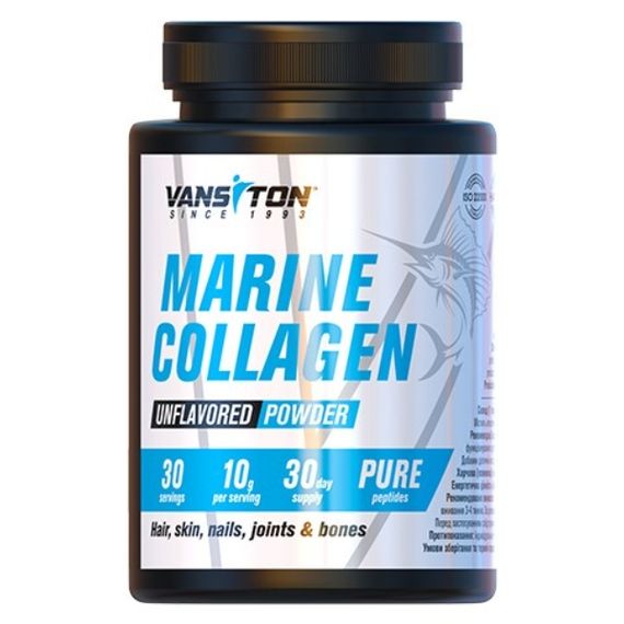 Хондропротектор (для спорту) Vansiton Marine Collagen 300 g /30 servings/ Natural
