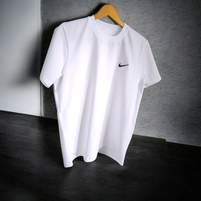 Чоловіча футболка Nike біла (ТОП якість - вишивка)