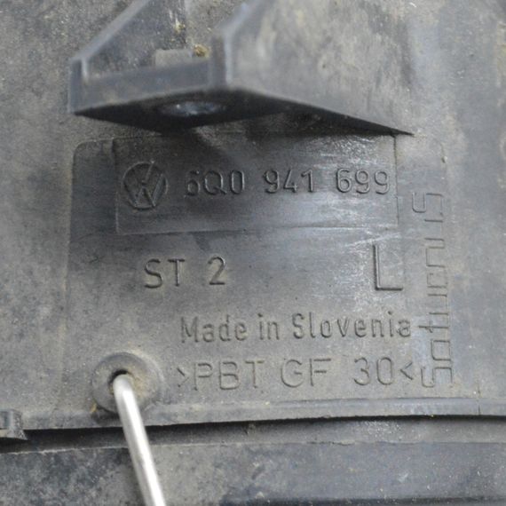 Протитуманна фара ліва Volkswagen Polo IV протитуманка Фольксваген Поло галоген лівий 6Q0941699 | Зображення 3