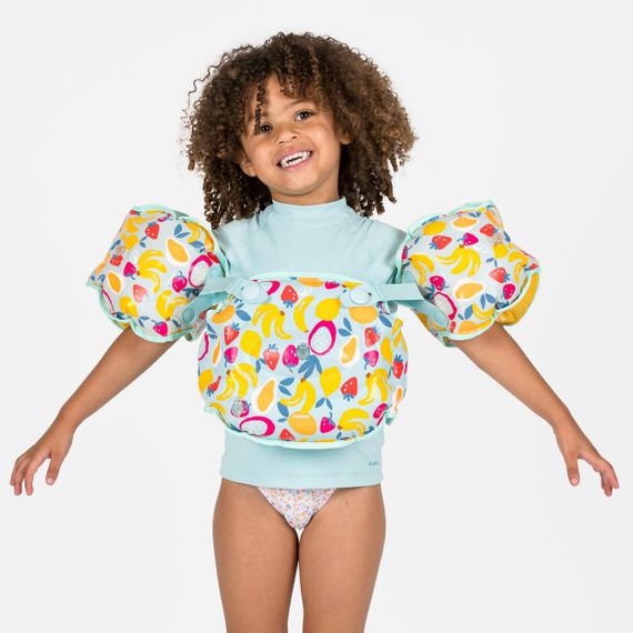 Пояс з нарукавниками Tiswim адаптивний для дітей 15-30 кг блакитний з принтом - One Size | Зображення 1