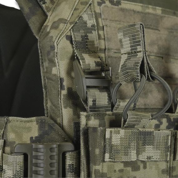 Плитоноска швидкого скидання CEN.2 Cordura1000D NIR піксель +  панель для  3 або 6 магазинів | Зображення 7