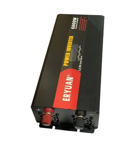 Перетворювач напруги Eryone 12V → 220V 6000W чиста синусоїда з LCD ∙ Інвертор Eryuan 6000W для дому авто та офісу | Зображення 5