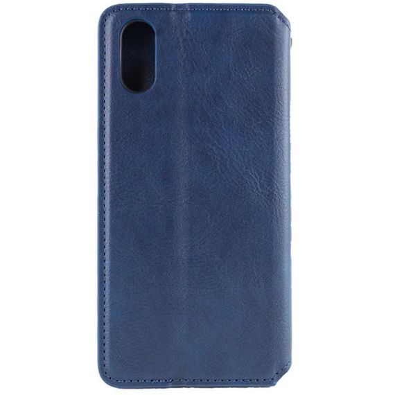 Шкіряний чохол-книжка GETMAN Cubic (PU) для Apple iPhone X / XS (5.8") Синій | Зображення 1