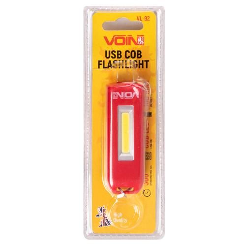 Ліхтарик-брелок VOIN VL-92, 0,5W-COB АКБ100mAh | Зображення 3