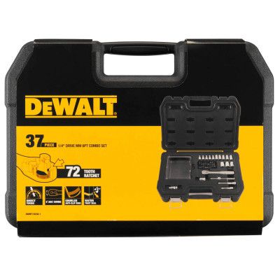 Набор инструментов DeWALT головок и бит 1/4", 37 шт. (DWMT19238-1) | Зображення 3