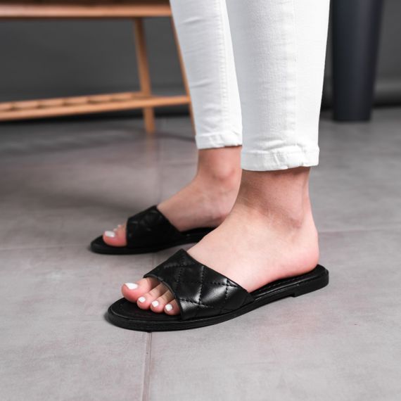 Шлепанцы женские Fashion Luna 2858 38 размер 245 см Черный | Зображення 7