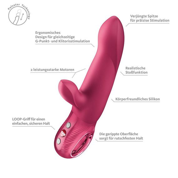 Пульсатор Fun Factory Bi Stronic Arc Raspberry Sex Aura | Зображення 7