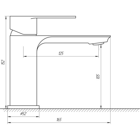 Змішувач для раковини Globus Lux Ontario GLO-0101 | Зображення 1
