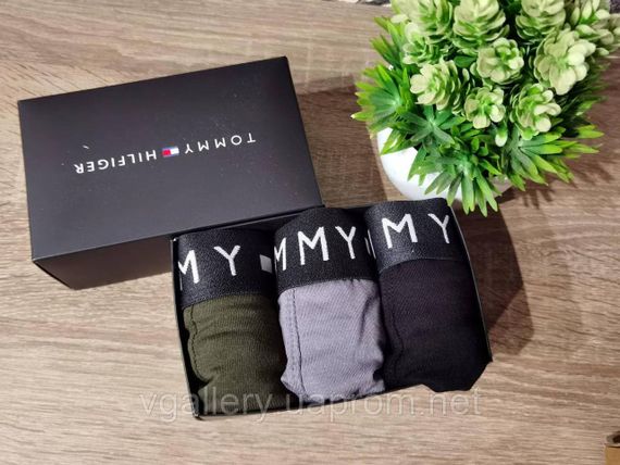 Мужской набор хлопковых трусов ТН, мужские трусы ТН в коробке на 3 штук, набор мужских трусов на подарок | Зображення 2