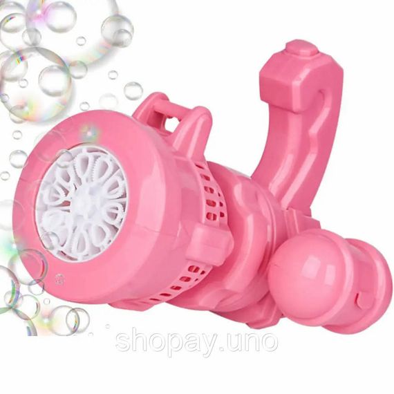 Детский пузырьковый пистолет Bubble Machine Toy · Автоматический пулемёт – генератор мыльных пузырей | Зображення 1
