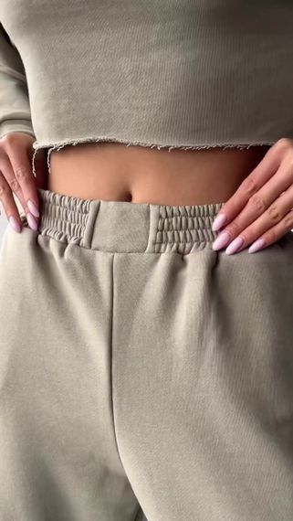 Костюм свободного кроя оливковый XL | Зображення 5