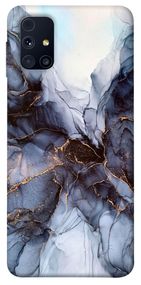 Чохол IBANAN Чорно-білий мармур для Samsung Galaxy M31s, Білий