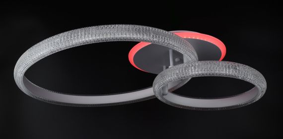 Люстра світлодіодна стельова LED світильник для квартири на стелю лед з пультом 26112 Білий 15х53х72 см. | Зображення 5