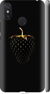 Чохол на Xiaomi Mi Max 3 Чорна полуниця "3585m-1534-24368"