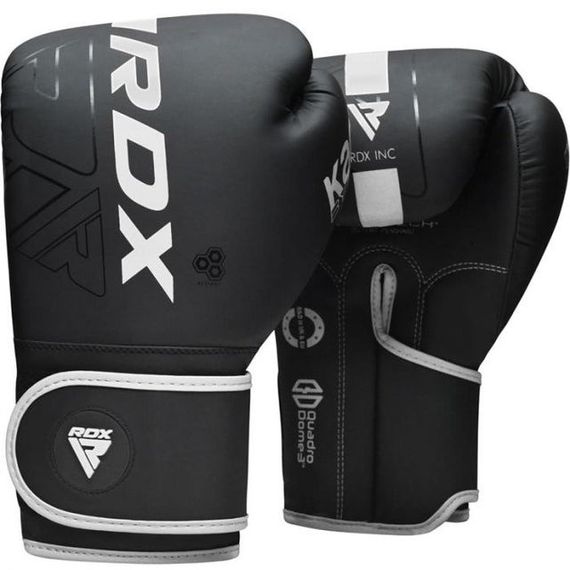 Боксерскі рукавички RDX F6 Kara Matte White 10 унцій (капа в комплекті) | Зображення 1