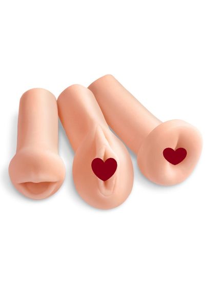 Набор из 3-х мастурбаторов Pipedream Extreme ALL 3 HOLES Вагина, Анус и Рот Sex Aura