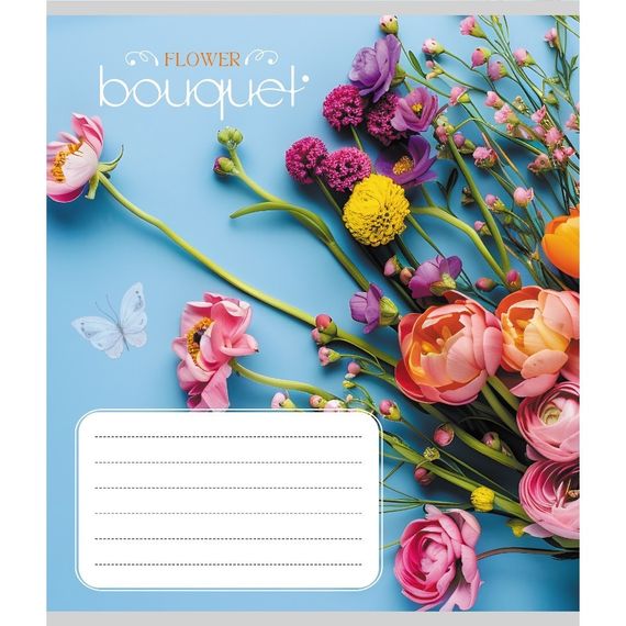 Зошит учнівський "Букет" 024-550337K-1 в клітинку, 24 аркуші