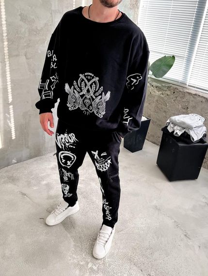 костюм світшот штани ДТФ | Зображення 2