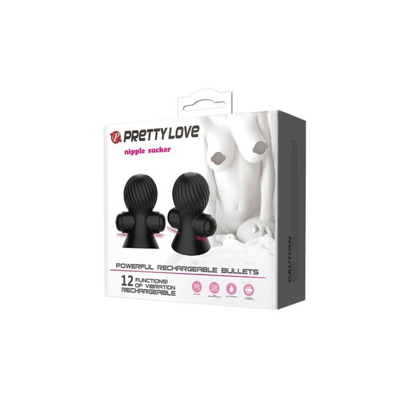Вібростимулятор для сосків PRETTY LOVE Nipple Sucker, чорний Sex Aura | Зображення 7