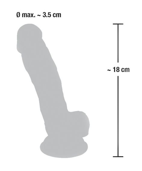 Фаллоимитатор - Medical Silicone Dildo, 18 см sexstyle | Зображення 6
