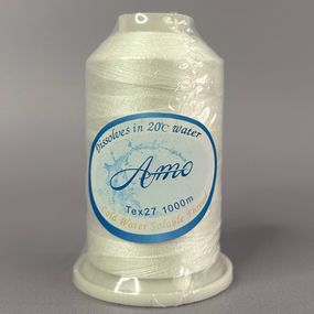Нитки водорозчинні AMO 40S/2 1000м - білі
