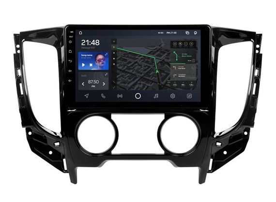 Штатна магнітола AMS T910 6+128 Gb Mitsubishi L200 5 2015-2019-Manual air conditioning