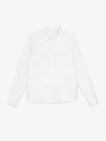 Сорочка однотонна для хлопчика Dinomin 255026 134 см Білий shop (2000999497988)