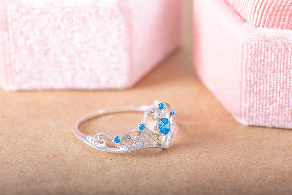 Серебряное кольцо корона | Зображення 1