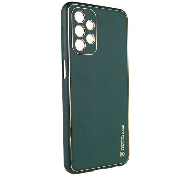 Шкіряний чохол Xshield для Samsung Galaxy A23 4G Білий / White Зелений/Army green | Зображення 1