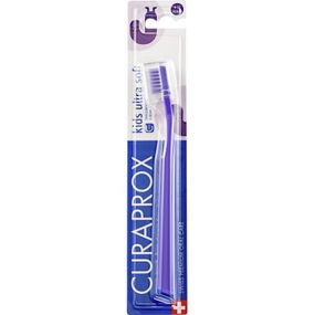 Детская зубная щетка Curaprox CS Kids ультрамягкая d 0.09 мм (4-12 лет) Фиолетовый (CS Kids-05)