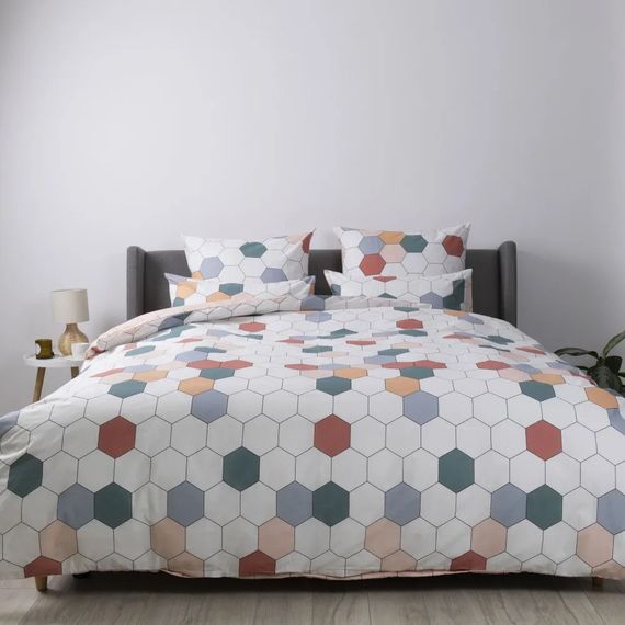 Постільна білизна полуторна ТЕП Happy Sleep Барвисті стільники 2-03794-28991 150х215 см | Зображення 1